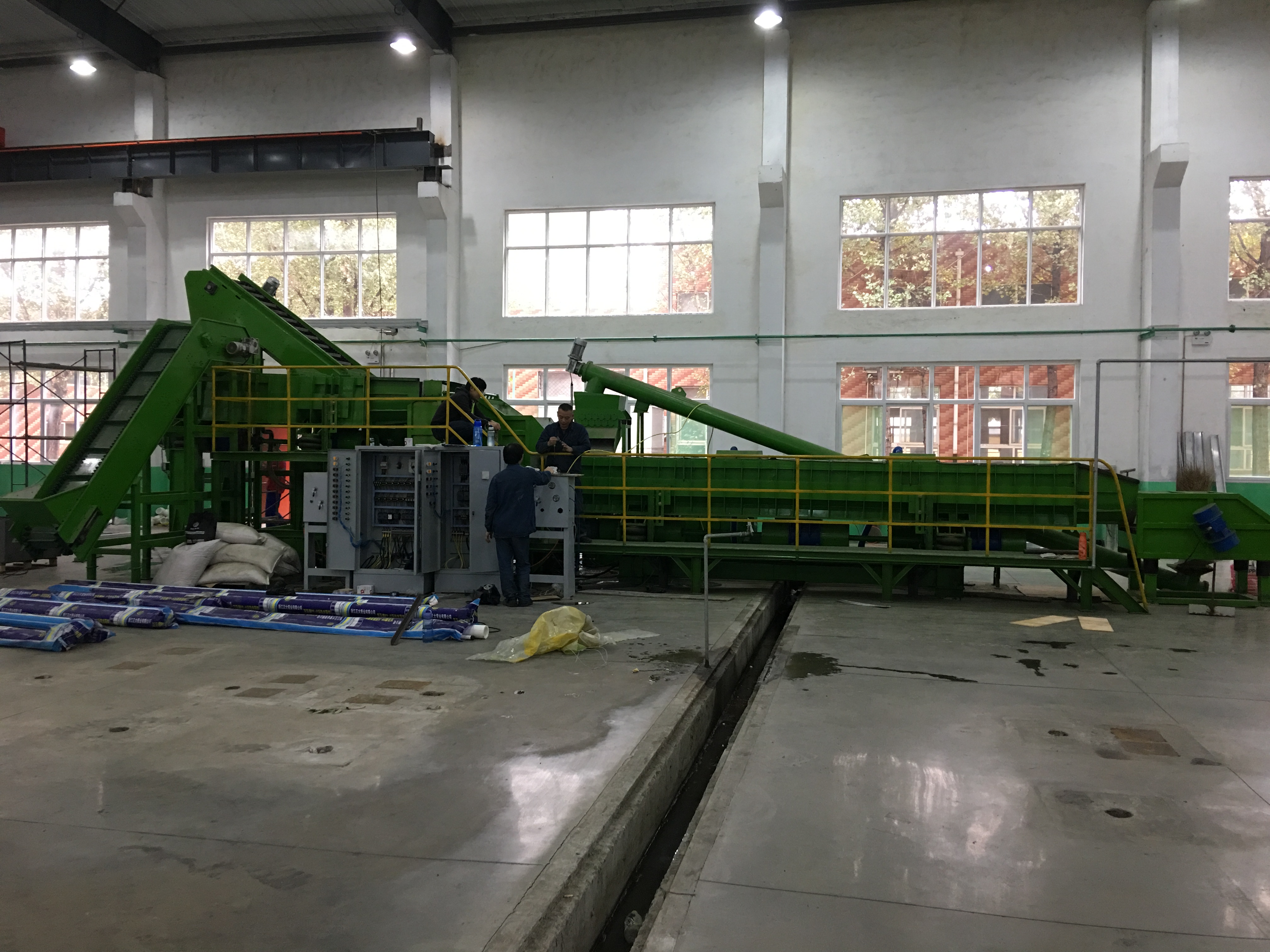 長槽清理烘干生產線